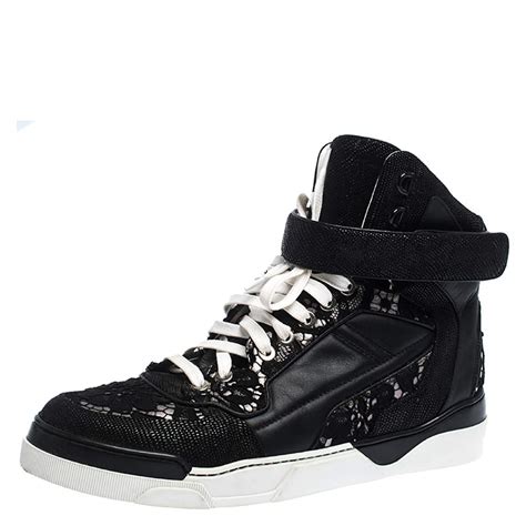 givenchy black high tops|givenchy lace tops.